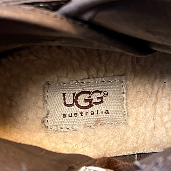 Ugg Emalie brown wedge leather booties - Picture 8 of 10